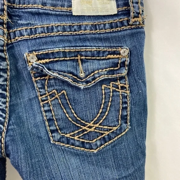 LA Idol USA New Fashion Size 9 Denim Blue Jeans - Picture 10 of 14